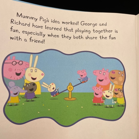 Peppa pig learning to share scholastic paperback book - Picture 6 of 7
